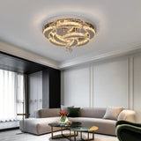 Modern Crystal LED Chandelier Elegant Home Decor Pendant Light