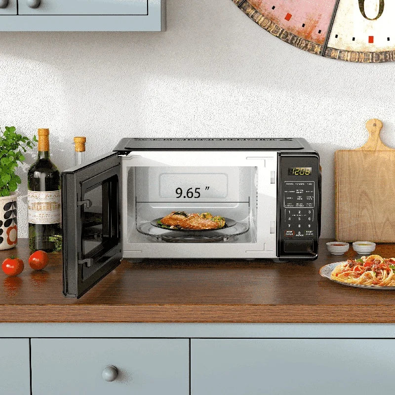 Countertop Microwave With LED Display And 10 Power Levels