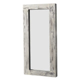 

Wall mounted rectangle wood full length mirror for décor
