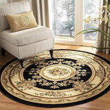 Lyndhurst Collection Area Rug Medallion Design Non Shedding