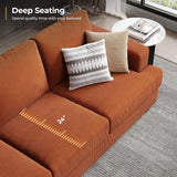 Corduroy Modern 3 Seater Sofa For Living Room Comfort