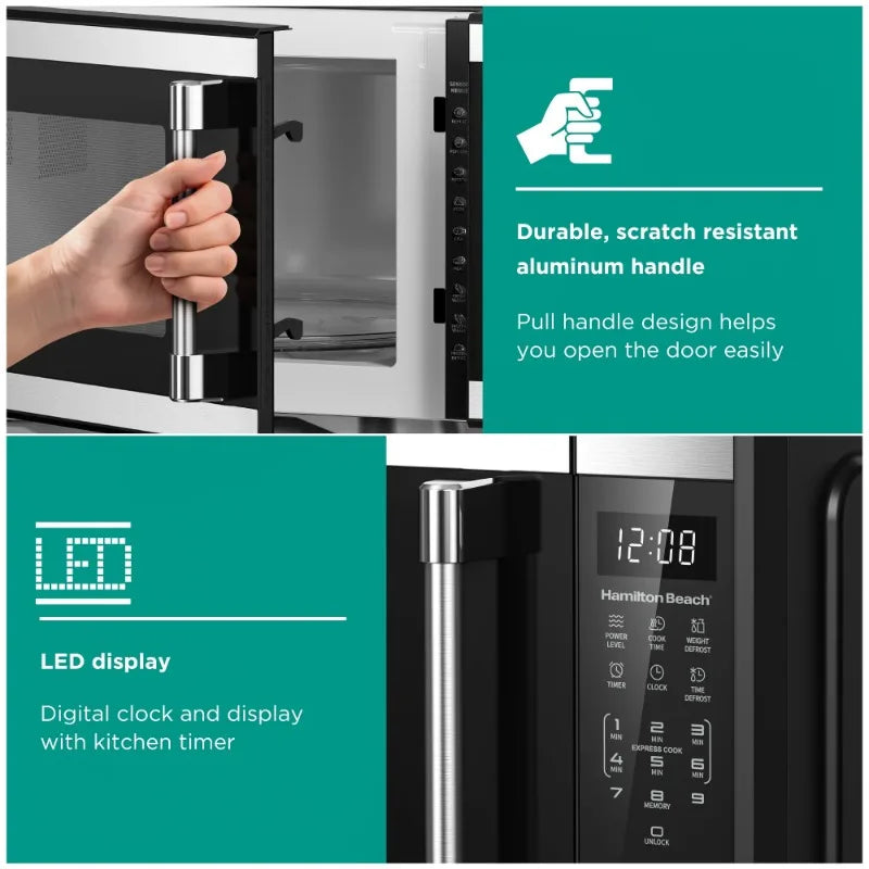 Hamilton Beach Countertop Microwave Oven Stainless Steel