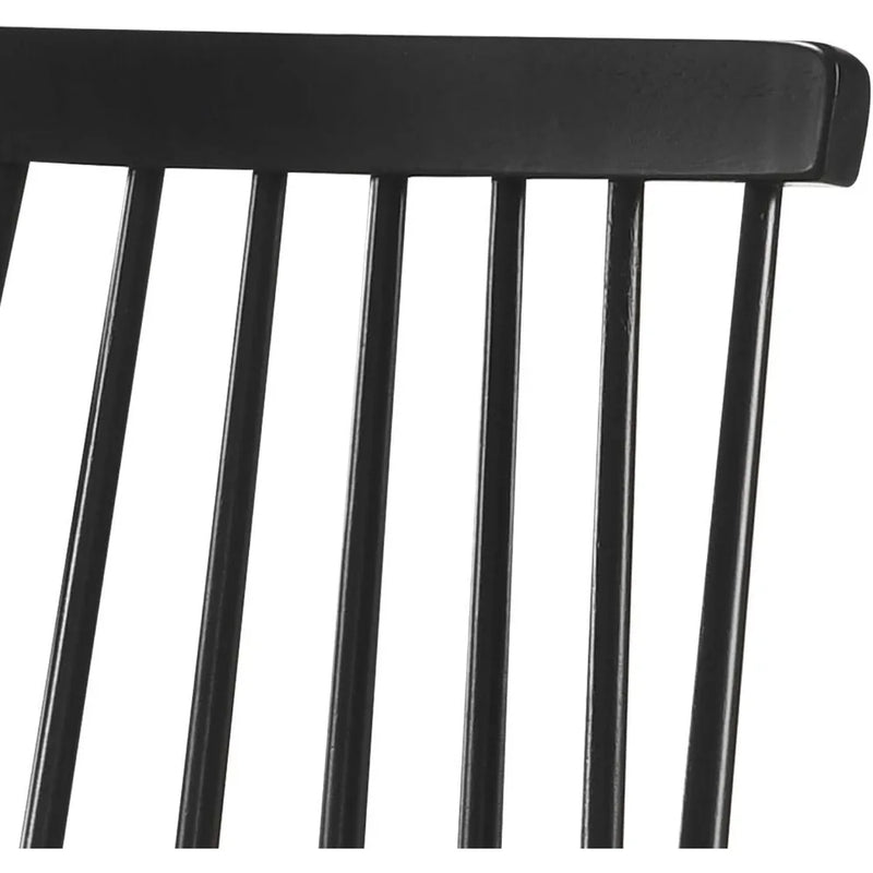 Wood Dining Chairs Set of Four Slat Back Farmhouse Style