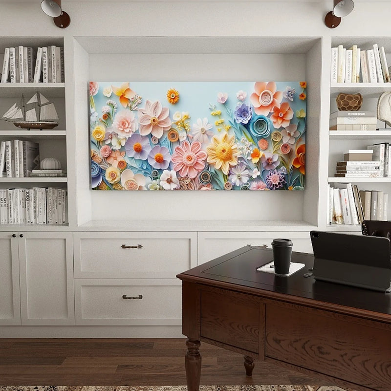 Solid Wood Framed Canvas Wall Art For Living Rooms Gift