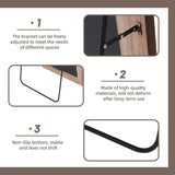 Arched full-length mirror with solid wood frame (71x32); adjustable wall bracket, durable materials, and non-slip base.