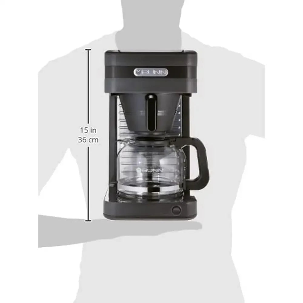 Fast Brew Drip Coffee Maker With Drip Free Stainless Carafe