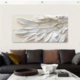 Mirrors and Frames/Contemporary Abstract Feather Wall Art Mural Design