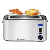 Digital Stainless Steel 4 Slice Toaster With Bagel Defrost