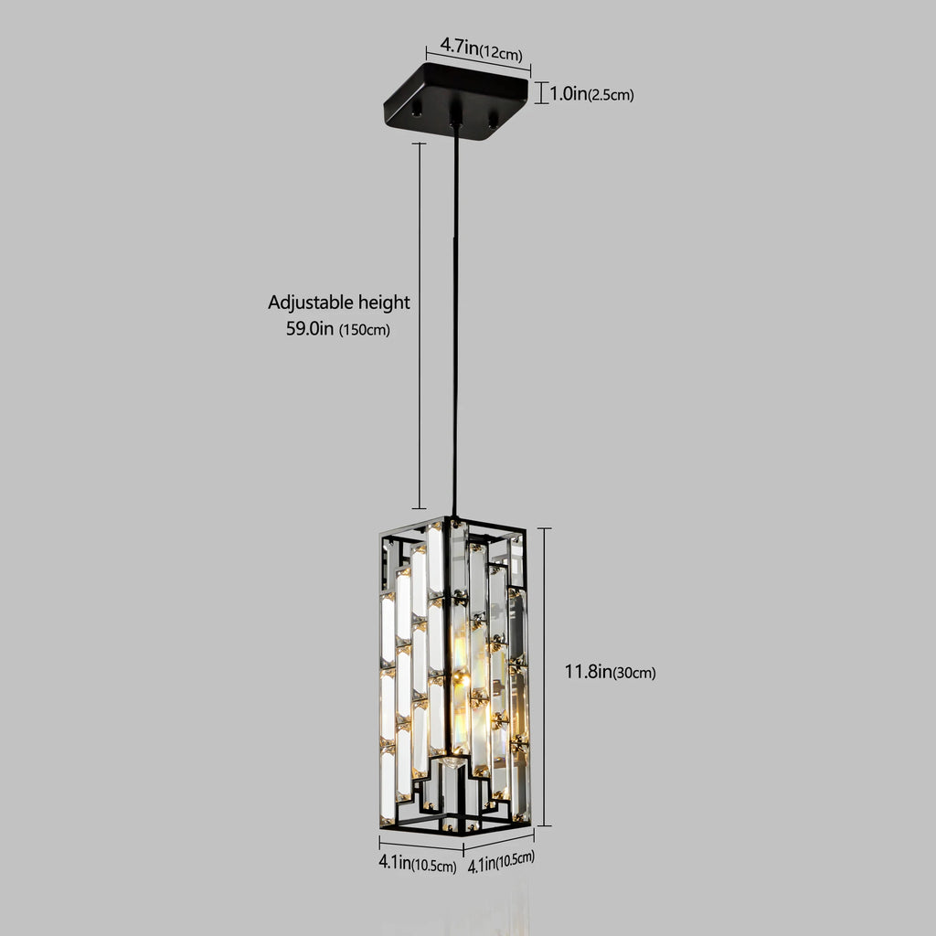 

Adjustable modern crystal pendant lighting set for kitchen island
