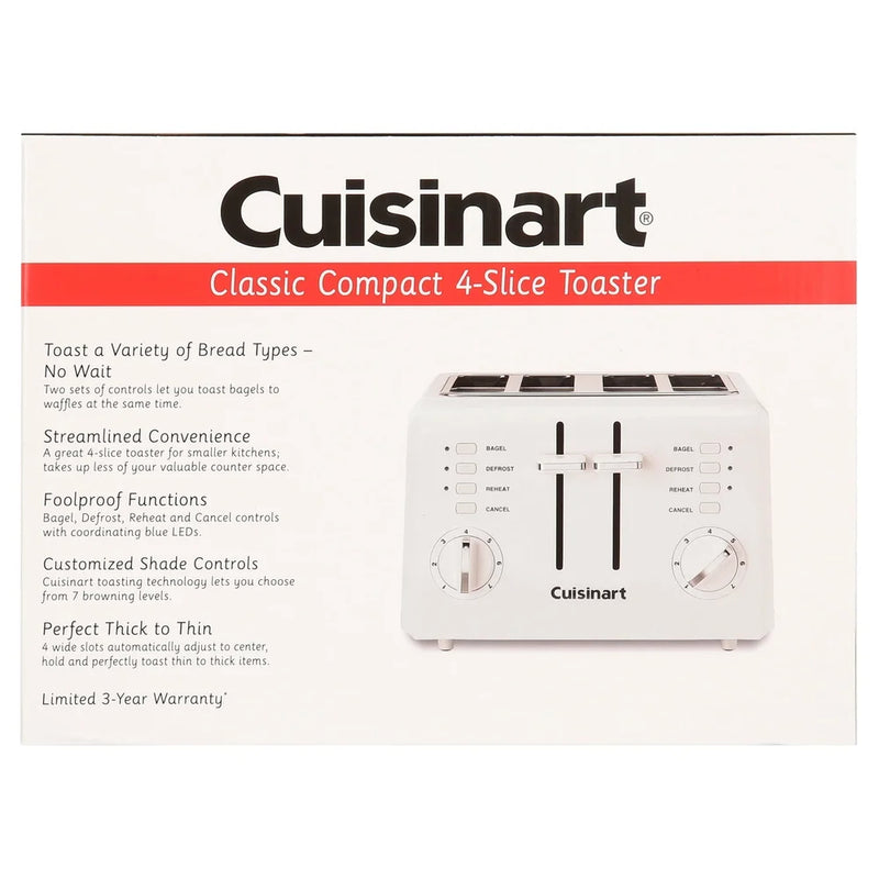 Compact Toaster With High Lift Dual Control Bagel Settings