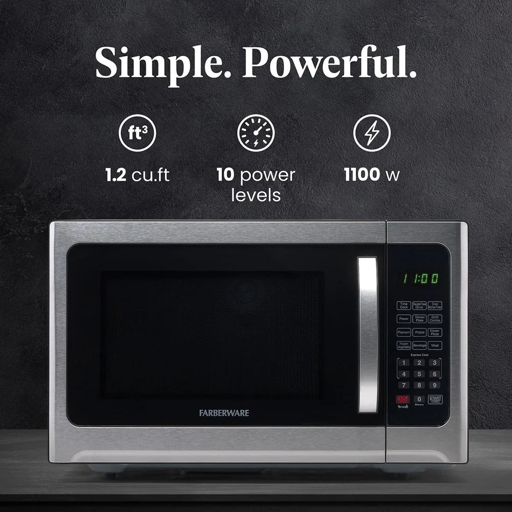 Smart Sensor Microwave Oven With Led Display And One Touch