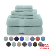 Luxury 100 Percent Cotton Towel Set Absorbent Quick Dry