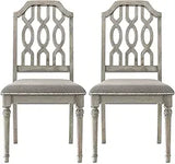 Farmhouse Dining Chairs Set of 2 Armless Upholstered French