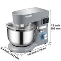 SucceBuy Stand Mixer With 6 Speeds LCD Timer Dough Hook