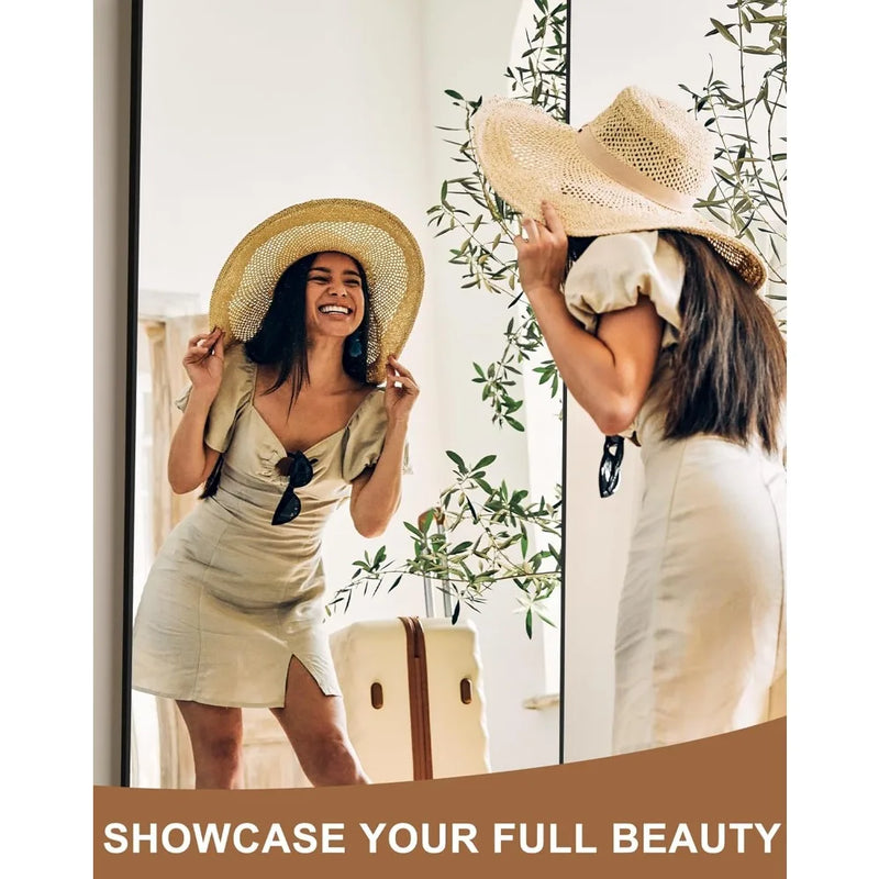 Full Length Wall Mirror Standing Full Body Floor Mirror