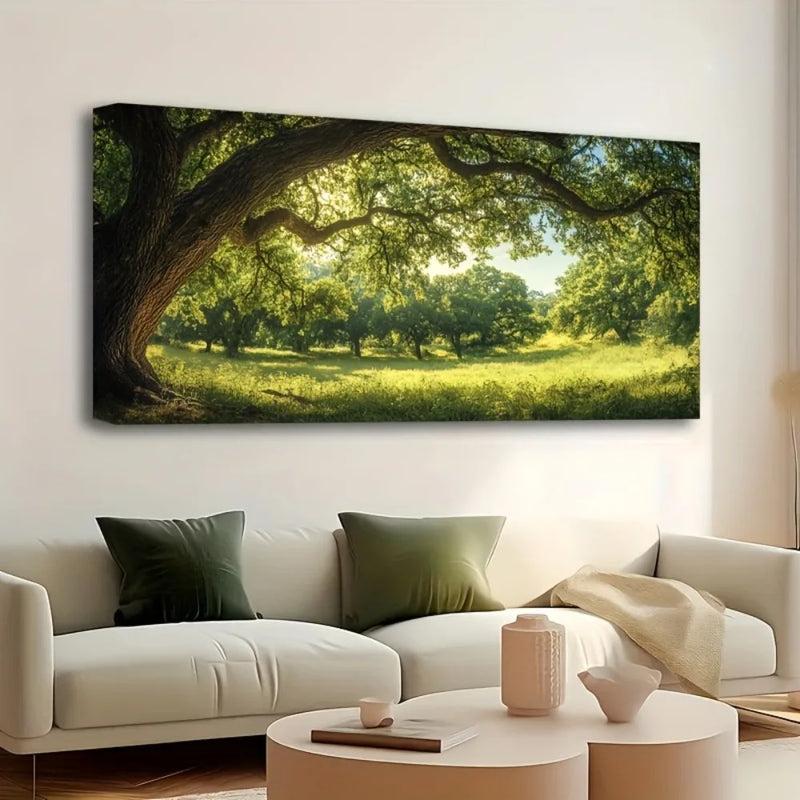 Mirrors and Frames/Pine Wood Frame Tree Art Wall Decor for Elegant Interiors