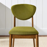 Mid Century Modern Upholstered Dining Chairs Set Of 2