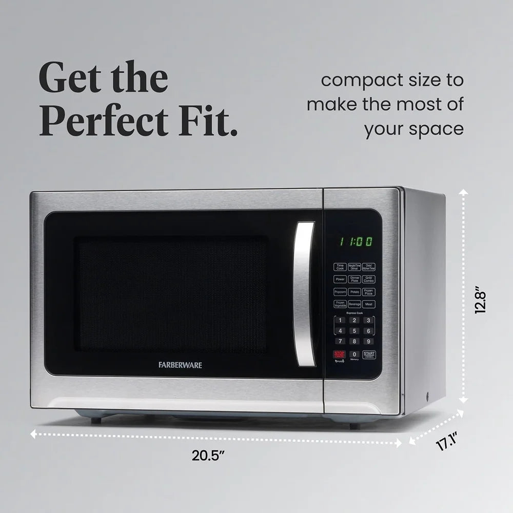 Smart Sensor Microwave Oven With Led Display And One Touch