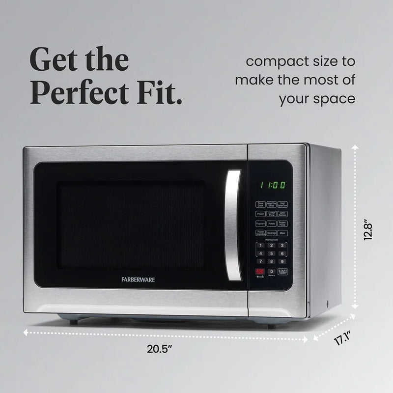 Smart Sensor Microwave Oven With Led Display And One Touch