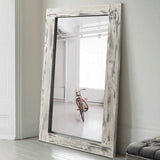 
Tall rectangular wood frame full length mirror

