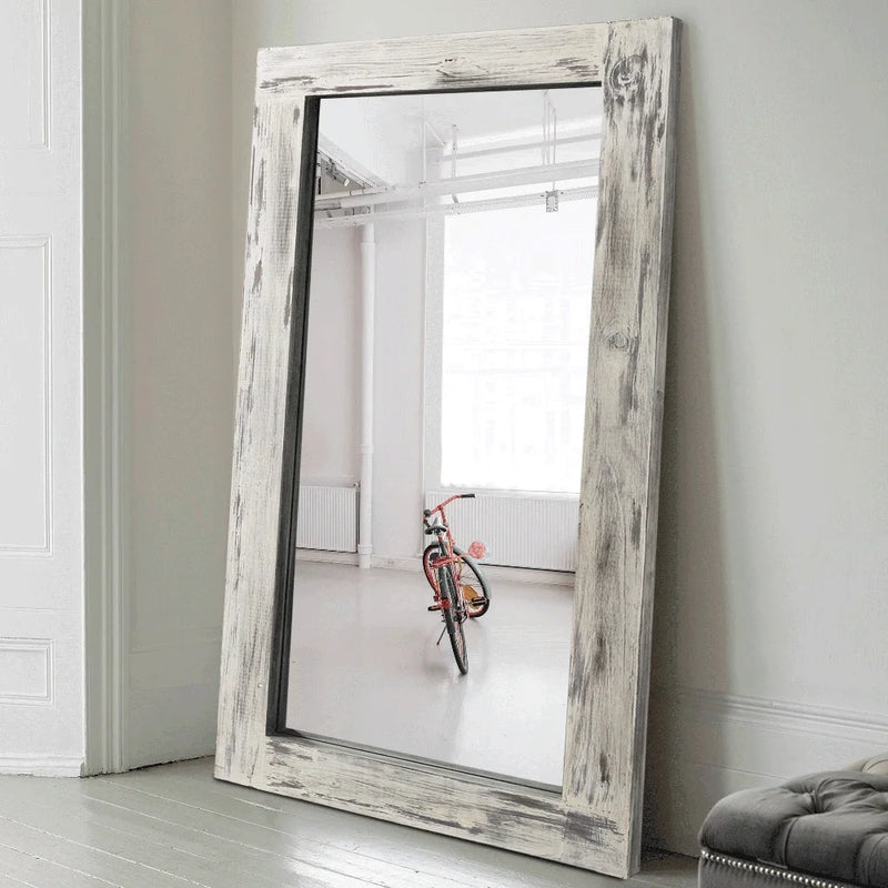 
Tall rectangular wood frame full length mirror

