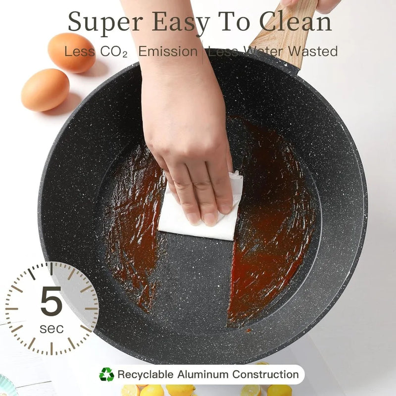 Nonstick Pots And Pans Set 16 Piece Cookware Collection