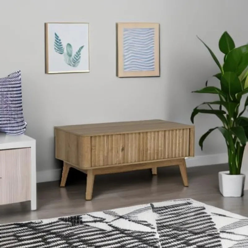 Lift Top Coffee Table for Living Room Mid Century Farmhouse