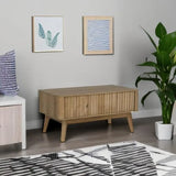 Lift Top Coffee Table for Living Room Mid Century Farmhouse