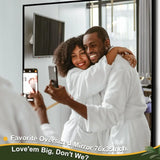 Floor Standing Mirror With Aluminum Alloy Frame Modern