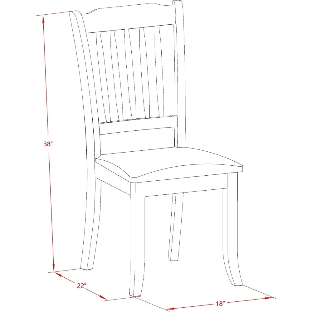 Linen Upholstered Wooden Kitchen Dining Chairs Collection