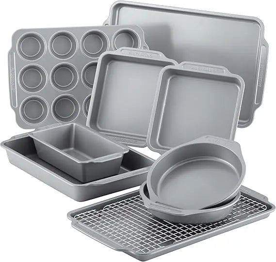Farberware Nonstick Bakeware Set With Cooling Rack And Pans