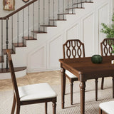 Farmhouse Dining Chairs Set of 2 Armless Upholstered French