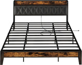 ANCTOR Bed Frames With Storage Headboard And Outlets