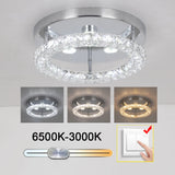 Modern Crystal LED Chandelier Elegant Home Decor Pendant Light