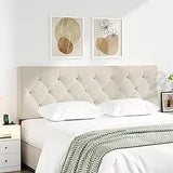 
Comfortable padded queen headboard with modern upholstered style