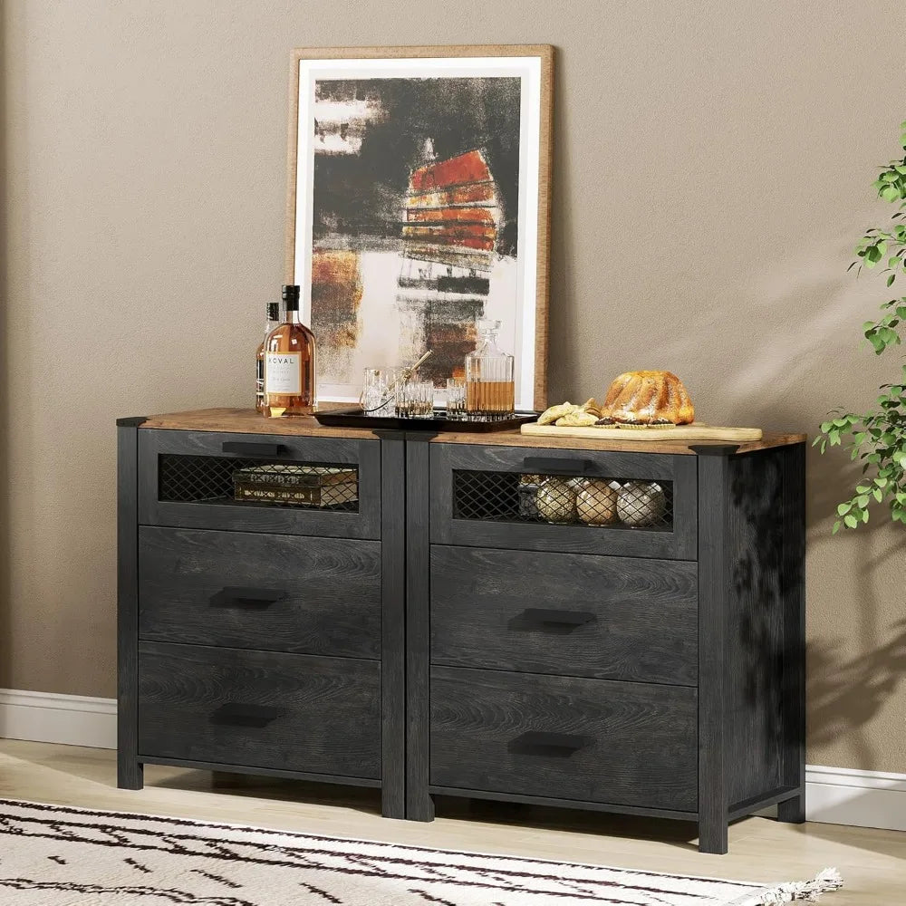 Three Drawer Nightstand With Storage For Bedroom Use