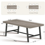Farmhouse Rectangular Dining Table For Modern Dining Rooms