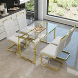 
Compact modern dining table set for apartments or small spaces

