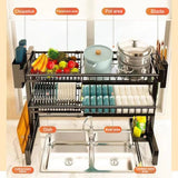 Over The Sink 2 Tier Dish Rack Organizer For Kitchen