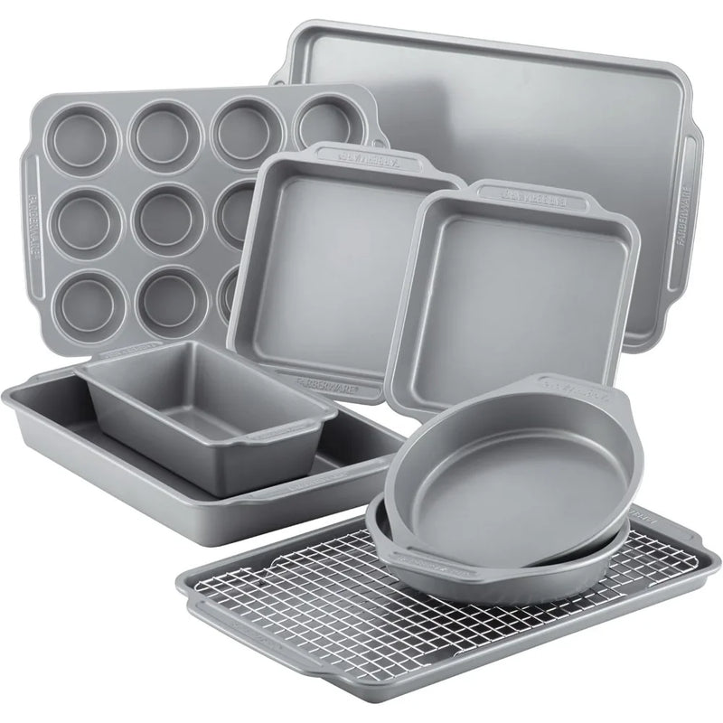 Farberware Nonstick Bakeware Set With Cooling Rack And Pans