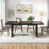 Modern Dining Table With Metal Frame For Six People
