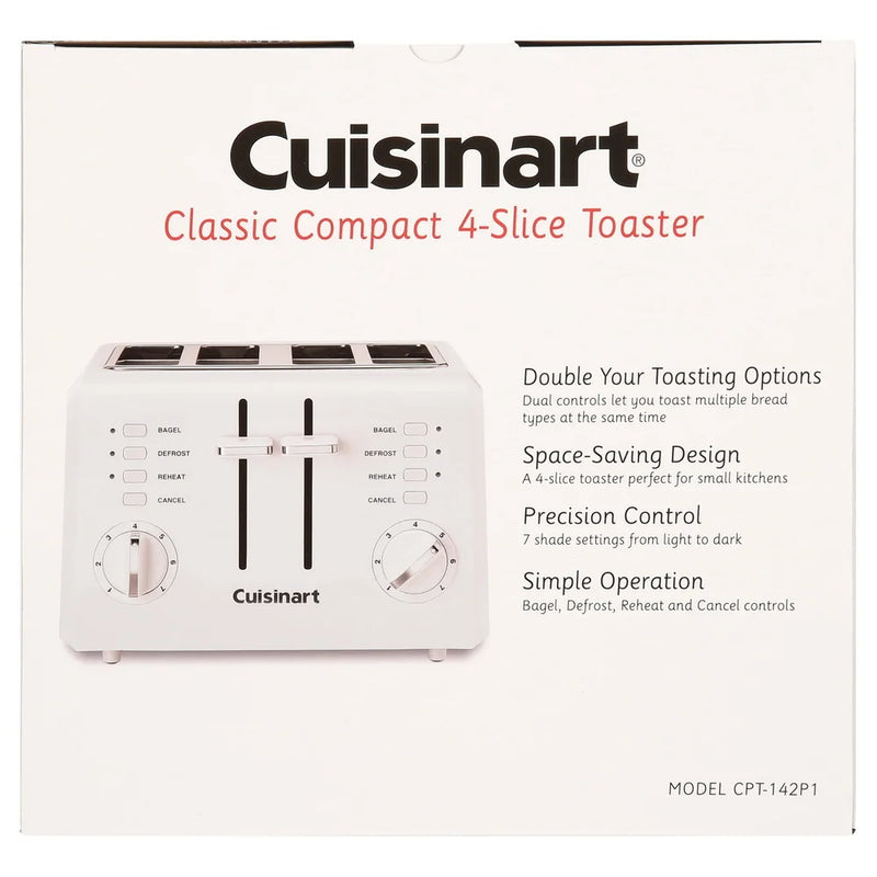 Compact Toaster With High Lift Dual Control Bagel Settings