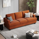 Corduroy Modern 3 Seater Sofa For Living Room Comfort