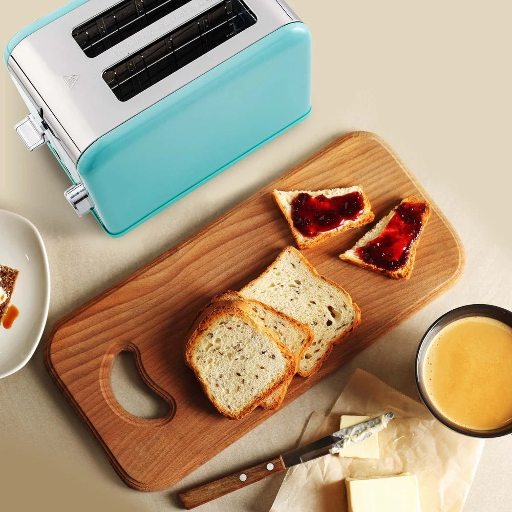 Stainless Steel Toaster With Extra Wide Slot And 6 Settings
