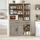 Modern Kitchen Hutch With Five Doors And Two Drawers