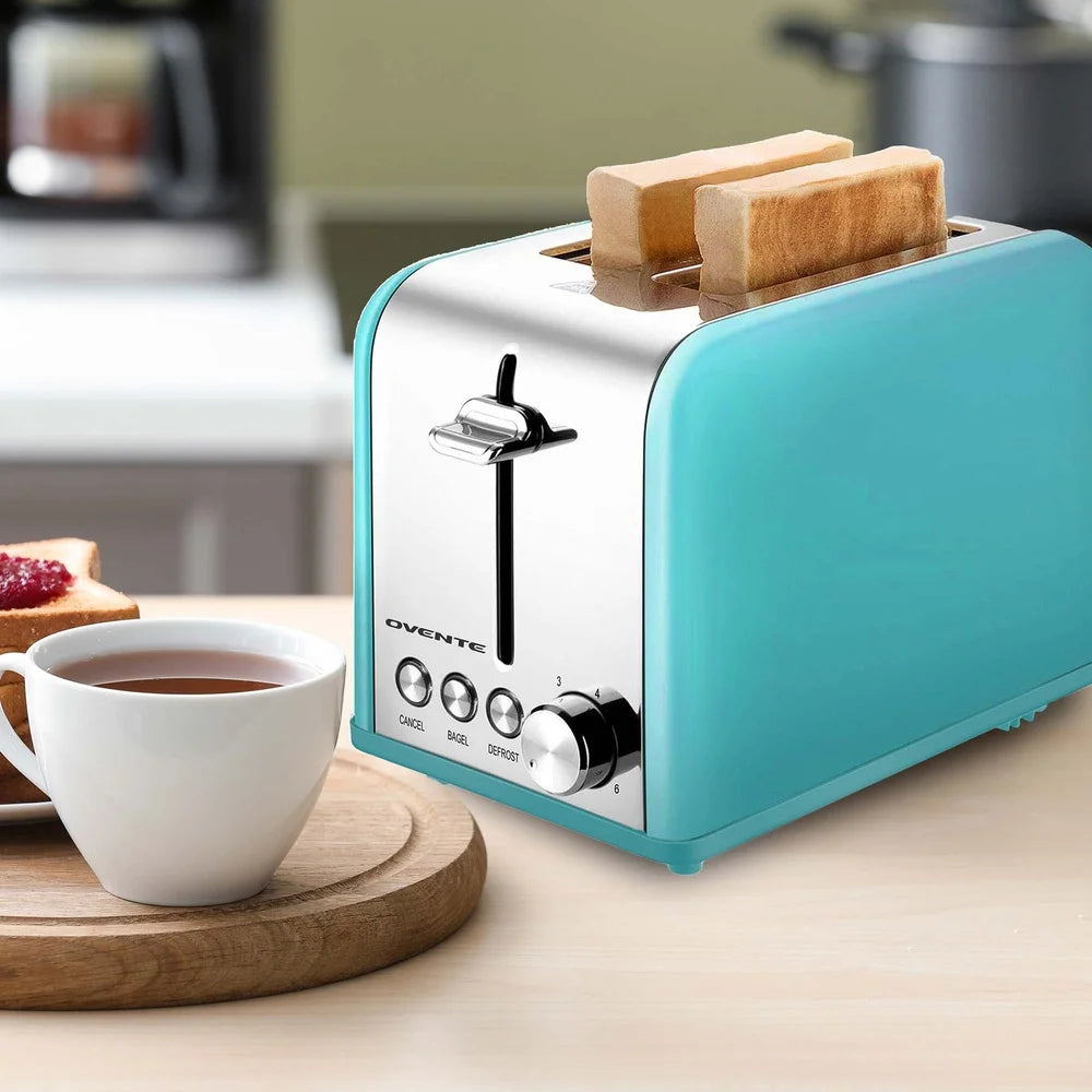 Stainless Steel Toaster With Extra Wide Slot And 6 Settings