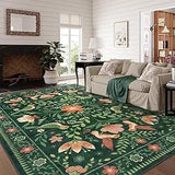 Washable Boho Style Rug Non Slip for Living Room Dining