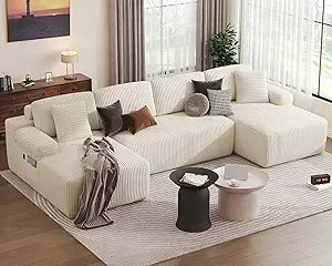 Cloud Sectional Sofa With Deep Seat Memory Foam Sleeper