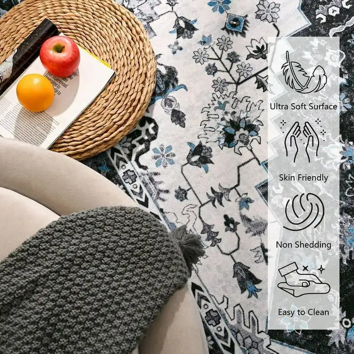 Soft Boho Rug For Living Room And Bedroom Persian Vintage