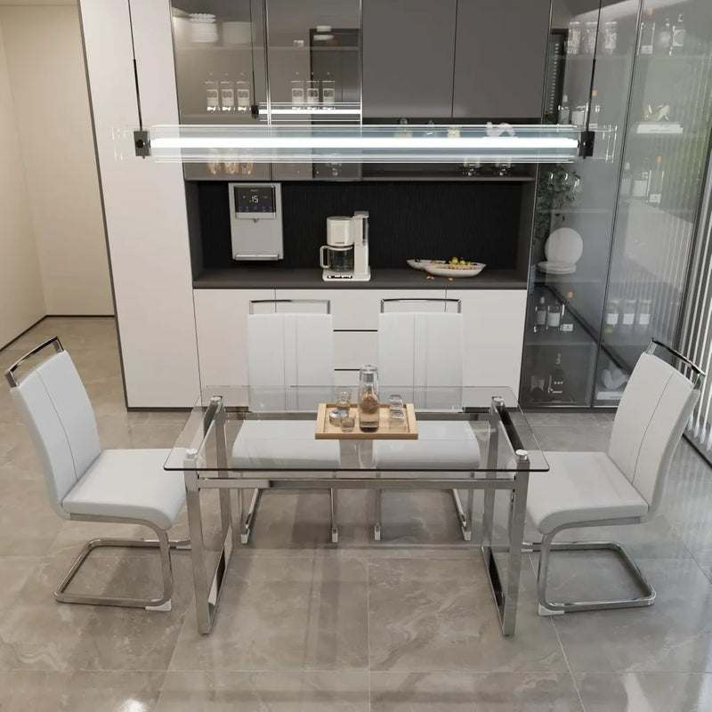 
Affordable modern dining table and chair set for kitchen
